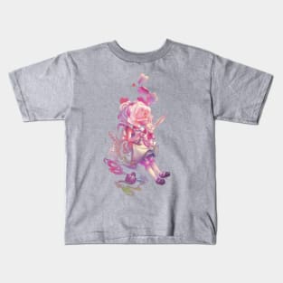 Alice tripping in wonderland Kids T-Shirt